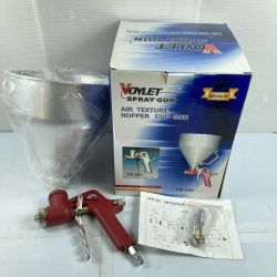 ＊＊ VOYLET スプレーガンAIR TEXTURE HOPPERR CUP GUN FR-300 レッド×シルバー Bランク