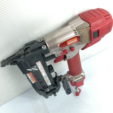  MAX マックス 高圧 エア釘打ち機 25~50mm 肩巾4mm スーパーネイラ ケース付 HA-50F1(D)/4MAﾌﾛｱ レッド