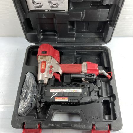  MAX マックス 高圧 エア釘打ち機 25~50mm 肩巾4mm スーパーネイラ ケース付 HA-50F1(D)/4MAﾌﾛｱ レッド