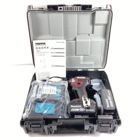  MAKITA マキタ 18v 6.0Ah 充電式インパクトドライバ 未使用品 ※PSEマーク有 (3) TD173DGXAR レッド