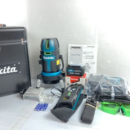  MAKITA マキタ グリーンレーザー墨出し器 自動追尾 バッテリ1個・充電器・ケース・受光器付 PSEマークあり SK507GDZN ブルー
