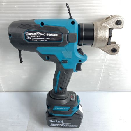  MAKITA マキタ 18V 充電式充電式圧着機 充電器・充電池1個・ケース付 PSEマークあり TC300DRG ブルー
