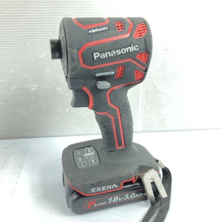  Panasonic パナソニック 14.4V/18V 充電インパクトドライバ 18Vバッテリ1個付 ※充電器なし ※PSEマークあり EZ1PD1 ブラック×レッド