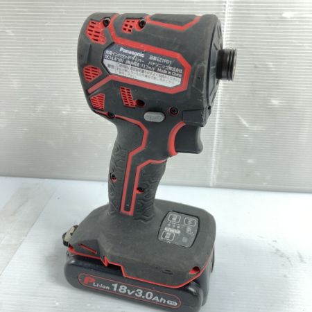  Panasonic パナソニック 14.4V/18V 充電インパクトドライバ 18Vバッテリ1個付 ※充電器なし ※PSEマークあり EZ1PD1 ブラック×レッド