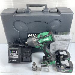 ＊＊ HiKOKI ハイコーキ 36v 19sq コードレスインパクトレンチ バッテリ2個・充電器・ケース付 (PSEマークあり) WR36DA グリーン×ブラック Bランク