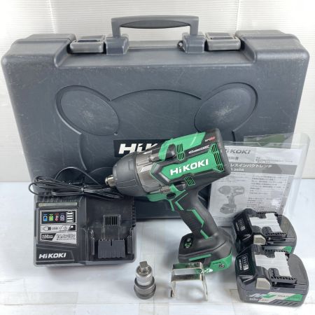  HiKOKI ハイコーキ 36v 19sq コードレスインパクトレンチ バッテリ2個・充電器・ケース付 (PSEマークあり) WR36DA グリーン×ブラック