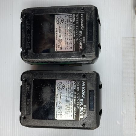  HiKOKI ハイコーキ 36v 19sq コードレスインパクトレンチ バッテリ2個・充電器・ケース付 (PSEマークあり) WR36DA グリーン×ブラック