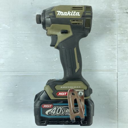  MAKITA マキタ 40Vmax 充電式インパクトドライバ  バッテリ1個付 ※充電器なし PSEマークあり TD002G オリーブ