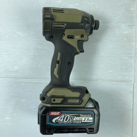  MAKITA マキタ 40Vmax 充電式インパクトドライバ  バッテリ1個付 ※充電器なし PSEマークあり TD002G オリーブ