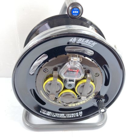 HATAYA 電工ドラム コードリール 屋外用 侍ブラック 30m SBE-30KCB3 ブラック