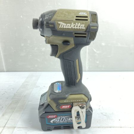  MAKITA マキタ 40Vmax 充電式インパクトドライバ バッテリ1個付 ※PSEマークあり TD002G オリーブ