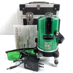 ＊＊ テクノ販売 グリーンレーザー墨出し器 (縦4方向矩・横120°水平ライン・地墨・鉛直十字) LTC-G610PD グリーン Cランク