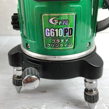  テクノ販売 グリーンレーザー墨出し器 (縦4方向矩・横120°水平ライン・地墨・鉛直十字) LTC-G610PD グリーン