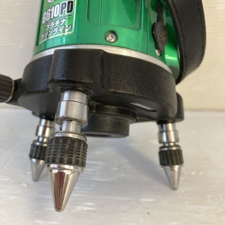 テクノ販売 グリーンレーザー墨出し器 (縦4方向矩・横120°水平ライン・地墨・鉛直十字) LTC-G610PD グリーン
