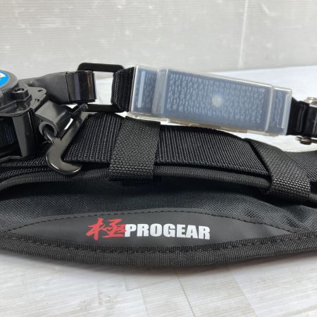  極PROGEAR  胴ベルト型安全帯 巻取式式シングルランヤード付  新規格適合品 PG-RX-BK ブラック
