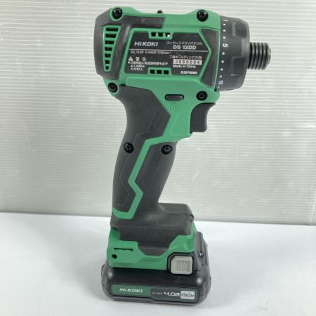  HiKOKI ハイコーキ 10.8V コードレスドライバドリル バッテリ1個付属 ※PSEマークあり DB12DD グリーン