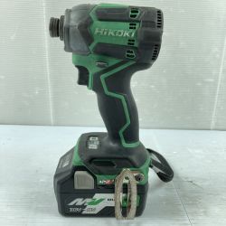 ＊＊ HiKOKI ハイコーキ 36V コードレスインパクトドライバ バッテリ1個付 ※PSEマークあり WH36DC グリーン Cランク