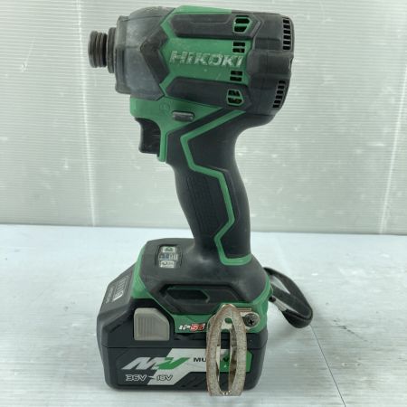  HiKOKI ハイコーキ 36V コードレスインパクトドライバ バッテリ1個付 ※PSEマークあり WH36DC グリーン