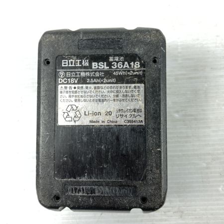  HiKOKI ハイコーキ 36V コードレスインパクトドライバ バッテリ1個付 ※PSEマークあり WH36DC グリーン