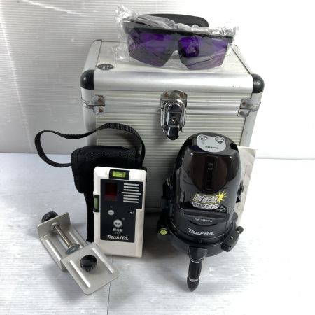  MAKITA マキタ レーザー墨出し器 おおがね・通り芯+ろく 受光器・ケース付 ※校正歴不明 SK308PH ブラック