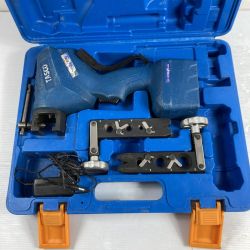 ＊＊ イチネンTASCO 電動フレアツール バッテリ1個・ACアダプタ・ケース付） TA550VR ネイビー Cランク