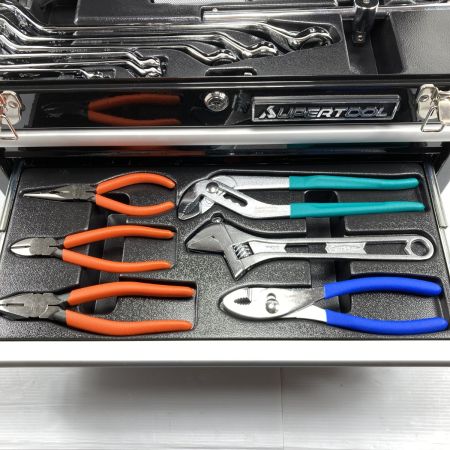  SUPERTOOL プロ用デラックス工具セット 総入数62点  S7000DX ブラック