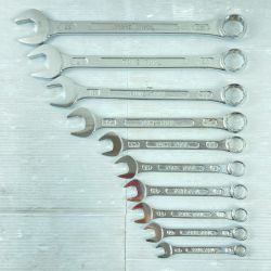 ＊＊ TONE トネ コンビネーションレンチ 10本セット シルバー Aランク