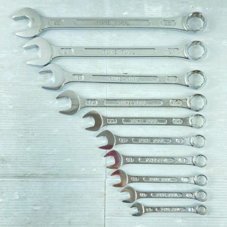  TONE トネ コンビネーションレンチ 10本セット シルバー
