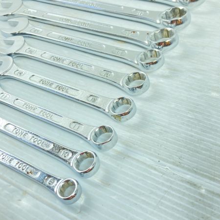  TONE トネ コンビネーションレンチ 10本セット シルバー