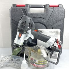  MAX マックス 65mm 高圧エア釘打ち機 スーパーネイラ ケース付 HN-65N3(D) ホワイト Bランク