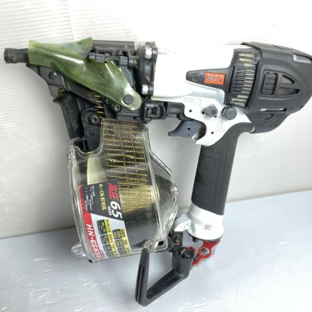  MAX マックス 65mm 高圧エア釘打ち機 スーパーネイラ ケース付 HN-65N3(D) ホワイト