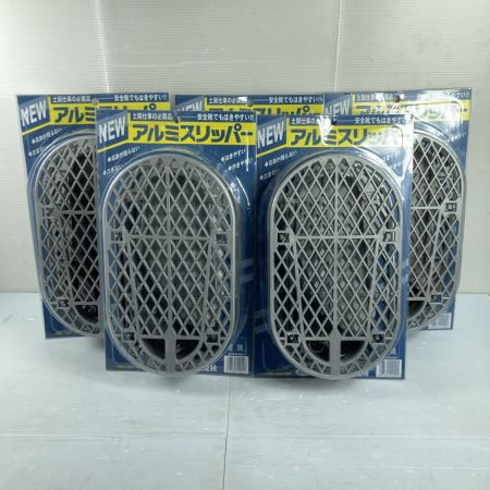  トモサダ 土間施工　アルミスリッパー 5組セット シルバー