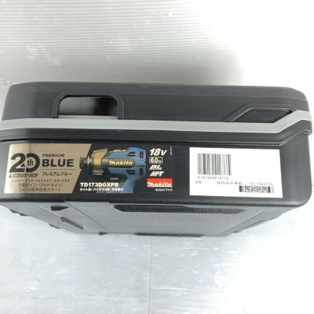  MAKITA マキタ 18V 充電式インパクトドライバ LXT20周年記念カラー 付属品完備 PSEマークあり TD173DGXPB プレミアムブルー