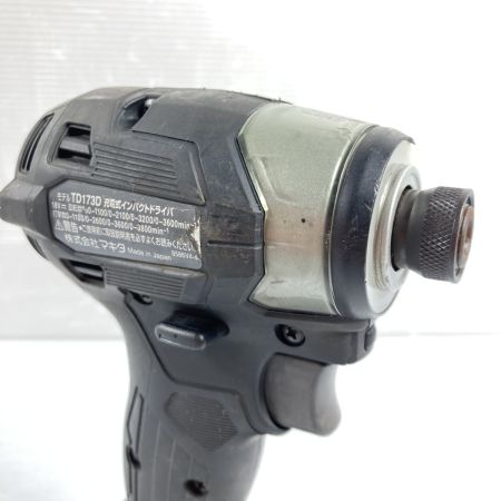  MAKITA マキタ 18V 充電式インパクトドライバ  本体のみ  ※バッテリ・充電器なし TD173D ブラック