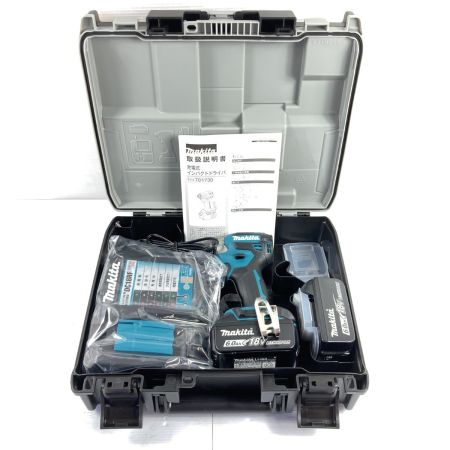  MAKITA マキタ 18v 6.0Ah 充電式インパクトドライバー 未使用品 ※PSSEマークあり (2) TD173DRGX ブルー