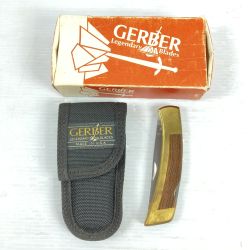 ＊＊ GERBER フォールディングナイフ 刃渡り約85mm ケース付 FS-2 Bランク