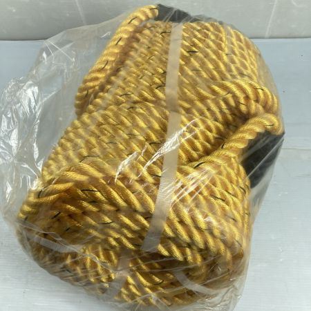  ポリエステル 親網ロープ 16mm×20m 2巻入 (1) イエロー×ブラック