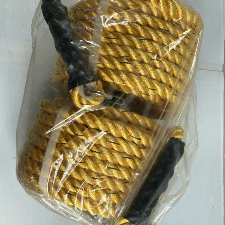   ポリエステル 親網ロープ 16mm×20m 2巻入 (2) イエロー×ブラック