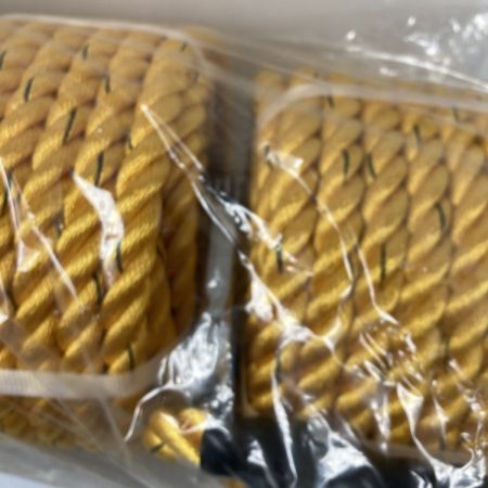  ポリエステル 親網ロープ 16mm×20m 2巻入 (2) イエロー×ブラック