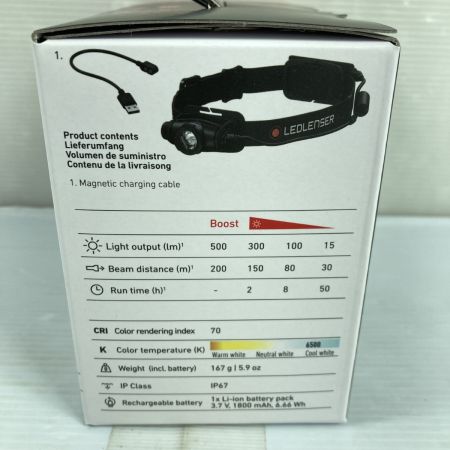  LED LENSER 軽量167g ヘッドライト 未使用品 (2) H5R Core ブラック