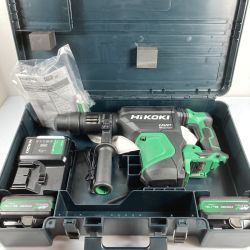 ＊＊ HiKOKI ハイコーキ 36V 40mm コードレスハンマドリル SDSシャンク(バッテリ2個・充電器・ケースセット）PSEマークあり DH3640DA グリーン×ブラック Aランク