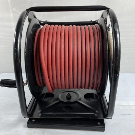  高義 高圧エアホース30m & 回転台付ドラム 侍ブラック