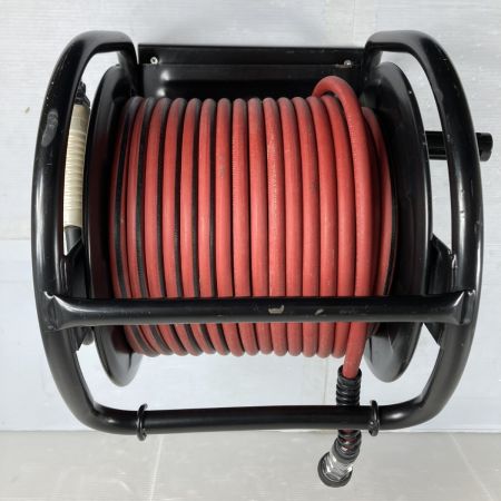  高義 高圧エアホース30m & 回転台付ドラム 侍ブラック