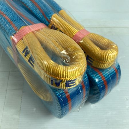  TESAC スリングベルト 2本組 50mmx2.0m/2.0t スカイブルー