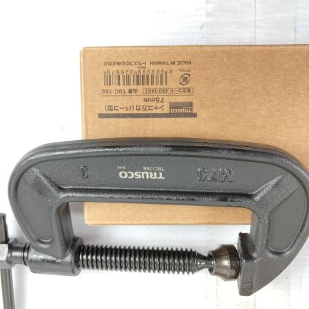  TRUSCO トラスコ シャコ万力 TBC-75Eｘ4/TBC-100Ex4 8個セット ブラック