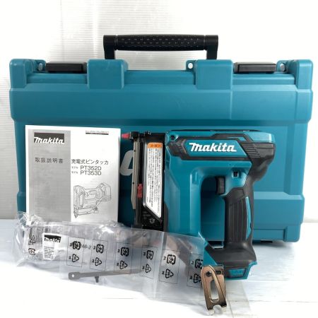  MAKITA マキタ 18V 15~35mm 充電式ピンタッカ ケース付 ※バッテリ・充電器なし PT353DZK ブルー