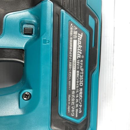  MAKITA マキタ 18V 15~35mm 充電式ピンタッカ ケース付 ※バッテリ・充電器なし PT353DZK ブルー