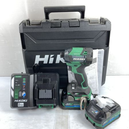  HiKOKI ハイコーキ 36V コードレスインパクトドライバ (バッテリ2個・充電器・ケース付）PSEマークあり WH36DD グリーン