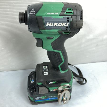  HiKOKI ハイコーキ 36V コードレスインパクトドライバ (バッテリ2個・充電器・ケース付）PSEマークあり WH36DD グリーン