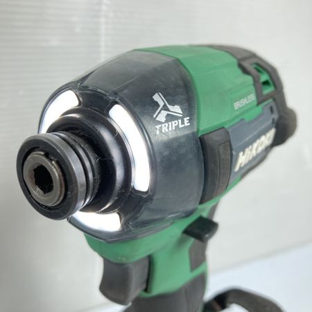  HiKOKI ハイコーキ 36V コードレスインパクトドライバ (バッテリ2個・充電器・ケース付）PSEマークあり WH36DD グリーン